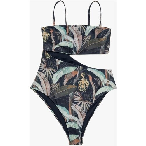 LOVJOI dames vegan Badpak Hibisco Botanical Garden Donker Tweedehands