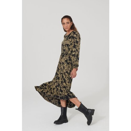 LOVJOI dames vegan Jurk Audreyana Dark Garden Tweedehands