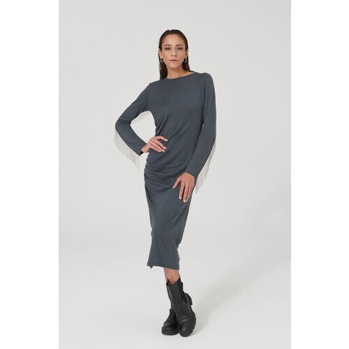 LOVJOI dames vegan Jurk Beauvoire Grijs Tweedehands