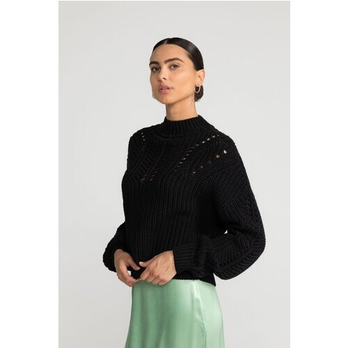 LOVJOI dames vegan Trui Aleika Zwart Tweedehands