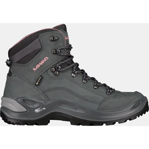 Lowa Renegade Mid Gore-Tex Wandelschoen Dames Donkergrijs/Lichtroze Tweedehands