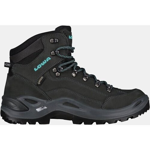 Lowa Renegade Mid GTX Narrow Wandelschoenen Dames Middengrijs/Turkoois Tweedehands