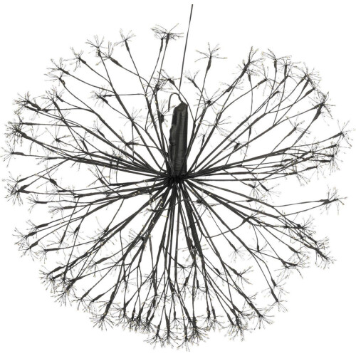 Luca Lighting Kerstverlichting Bal met Warm Witte LED Lampjes -Ø70 cm - Zwart Tweedehands