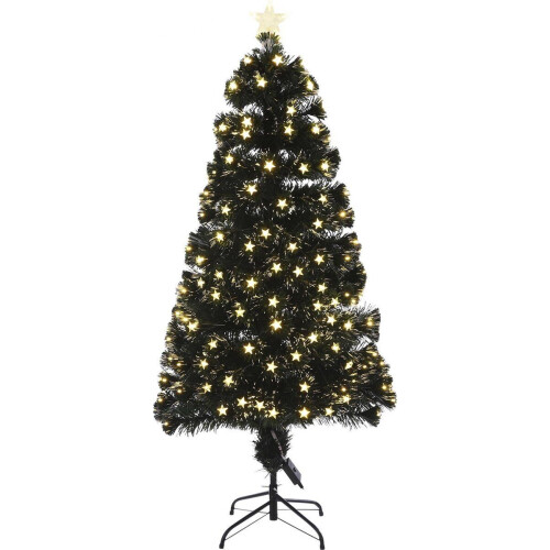 Luca Lighting Mercury Kunstkerstboom met Fiber Optic LED Verlichting - H150 xØ65 cm - Groen