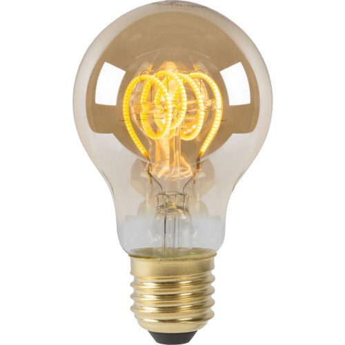 Lucide A60 - Filament lamp - Dimbaar -Ø 6 cm - E27 - 4,9W 2200K - Amber Tweedehands