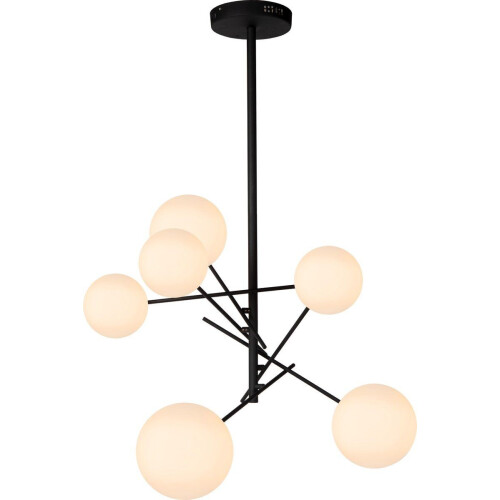 Lucide ALARA - Hanglamp -Ø 72 cm - LED - G4 - 6x1,5W 2700K - Zwart Tweedehands