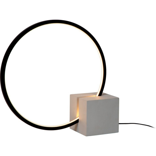 Lucide CIRKELIS - Tafellamp -Ø 32 cm - Dimbaar LED 1x6W 3000K - Zwart Tweedehands