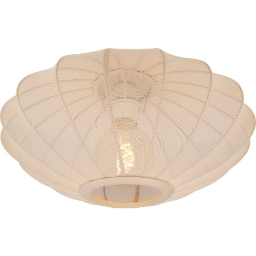 Lucide CORINA - Plafonnière - Ø 40 cm - 1xE27 - Dimbaar - Beige