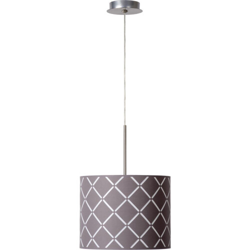 Lucide Cross - Hanglamp - Dimbaar - Grijs - Ø30 cm (H.133,5 cm)