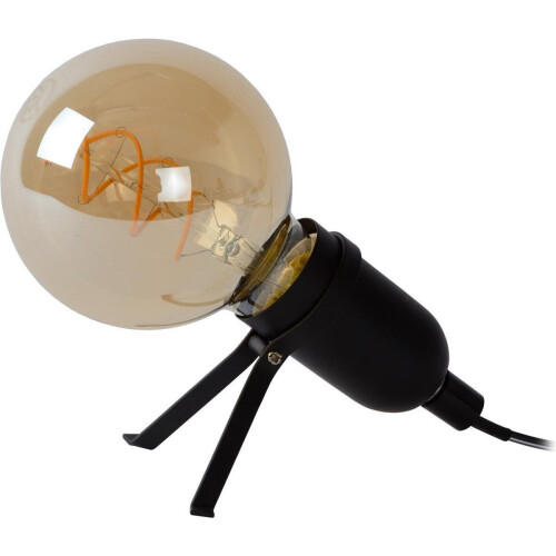 Lucide PUKKI - Tafellamp - LED 1x5W 2200K - Zwart Tweedehands