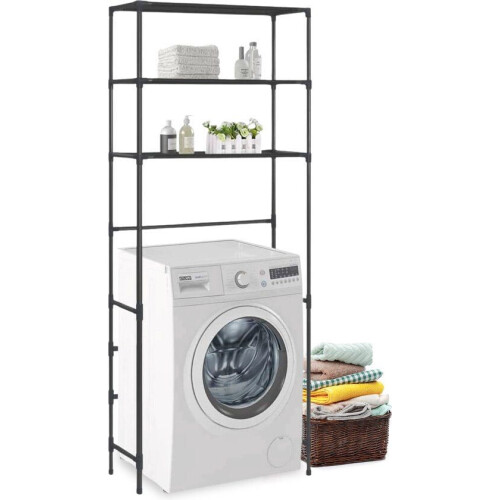 Luft - Wasmachine en Droger ombouw - 3 planken - Opbergrek - Kast - Meubel - Wasdroger - Ook