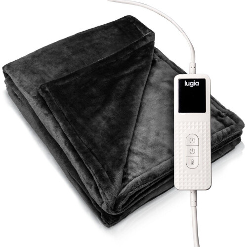 Lugia Elektrische Deken XL - Warmtedeken - 180x160 cm - 9 Warmtestanden - Donkergrijs (2025)