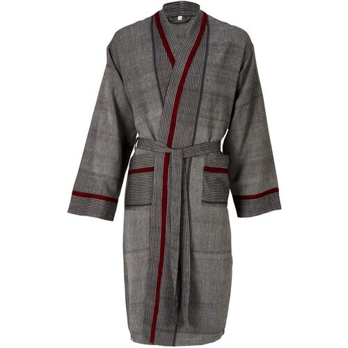 Luks mannen vegan Kimono Badjas Mete Antraciet Tweedehands