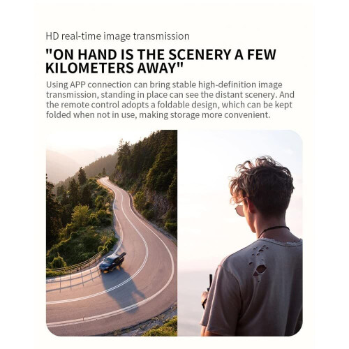 LUXWALLET LIBRA - 30KM/h - 214 Gram - WiFi GPS 4K Drone - 2MP - EIS Stabilisator - 1200 Meter 5G Afstand + 2x Accu