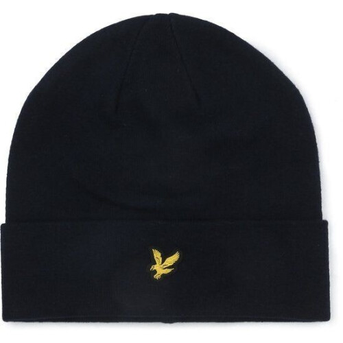 Lyle & Scott Muts - Wolmix - One size fits all - Navy Tweedehands