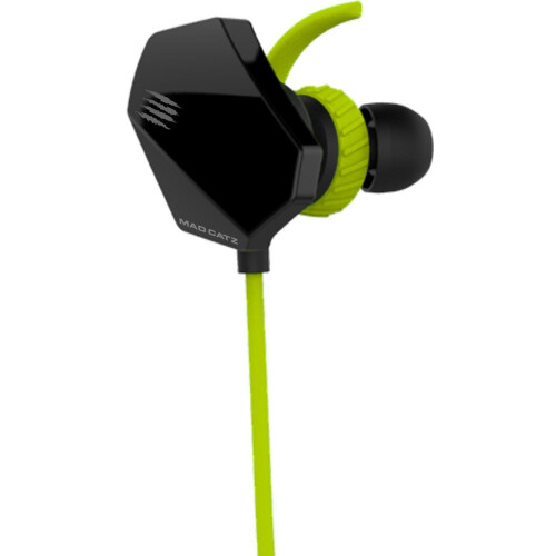 MadCatz E.S. PRO 1 - Gamingoordoppen - Stereo geluid met superieure bas - Groen Zwart Tweedehands