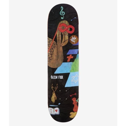 Magenta Fox Zoo - Skateboard Deck - Glen Fox Pro Model - 8.25 inch