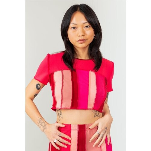 MAHLA dames vegan Bloom Patchwork T-Shirt Tweedehands