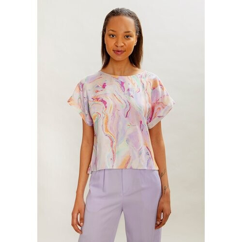 MAHLA dames vegan Felicity Blouse Rainbow Marble Tweedehands
