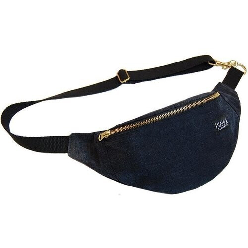 MAHLA dames vegan Heuptasje Phoenix Mini Donkerblauw Denim Tweedehands