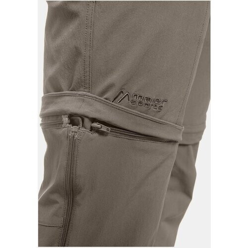 Maier Sports Tajo Long Zip Off Broek Donkerkaki Tweedehands