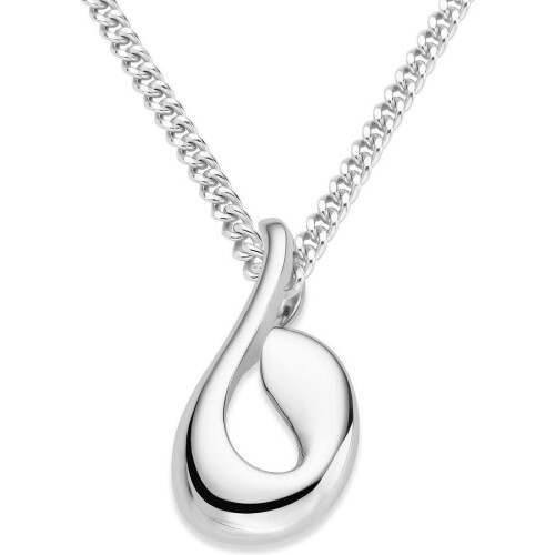 Majestine 925 Zilveren Hanger - Ketting 45cm - Gerhodineerd Tweedehands