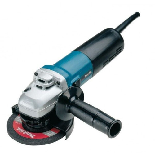 Makita 9565CR - Haakse slijper 125mm - 1400W met SJS-systeem - Cyaan/Zilver/Zwart Tweedehands