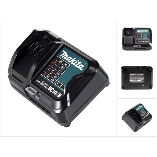 Makita DC10SB - Oplader 12 V Max 5,0 A - Laadstatus indicator
