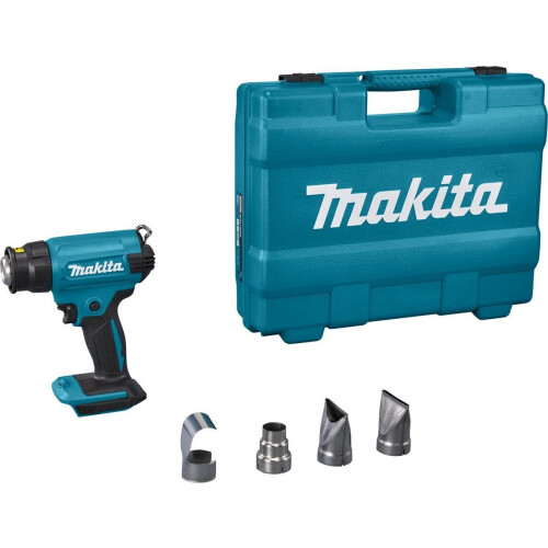 Makita DHG180ZK - Heteluchtpistool - 18V 550°C 200L/min - (body met accessoires in koffer)