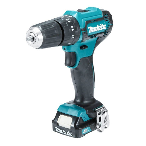 Makita HP333DSAW - Klopboormachine 12V - 2.0 Ah accu + oplader - Wit