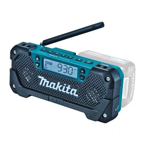 Makita MR052 - Bouwradio - Accu 10,8 V - Tot 30 uur speelduur - Blauw Zwart Tweedehands
