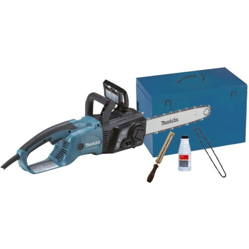 Makita UC3551AK - Elektrische kettingzaag - 2000W motor met constante elektronica - Blauw Tweedehands