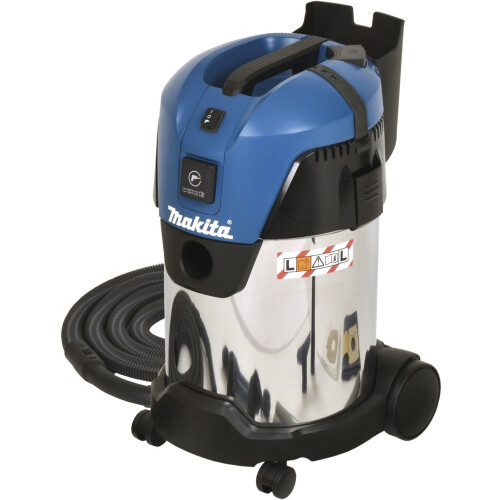 Makita VC3011L - Stofzuiger L-klasse - 230 V - 28L capaciteit - 1250W vermogen - Nat/droog gebruik