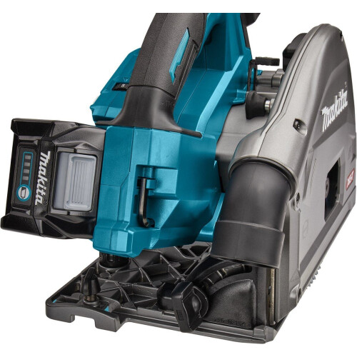 Makita XGT 40 V Max - Invalcirkelzaag 165 mm - Constant toerental AWS zender - Aluminium Blauw Zwart