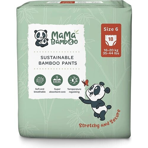 Mama Bamboo Eco Luierbroekjes - XX-Large Plus - Maat 6+ Tweedehands