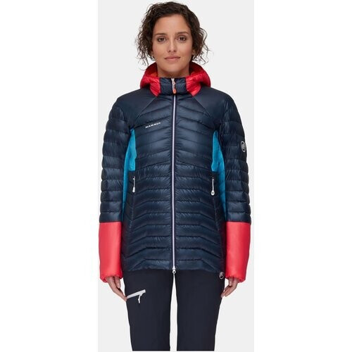 Mammut Eigerjoch Advanced Hooded Gevoerde Jas Dames Donkerblauw/Rood Tweedehands