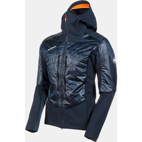 Mammut Eisfeld Hybrid Hooded Softshell Jas Donkerblauw Tweedehands