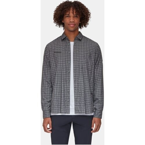 Mammut Lenni Longsleeve Shirt Men Donkergrijs/Geschakeerd Tweedehands