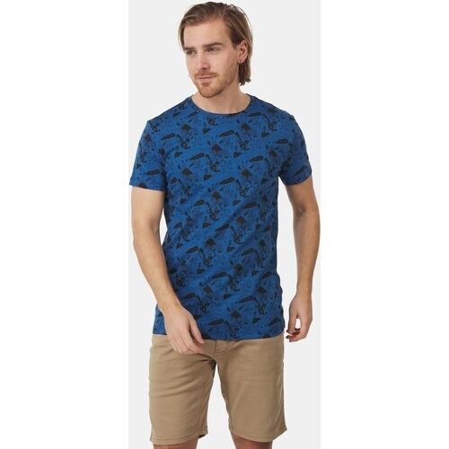 Mammut Massone T-Shirt Climbing Scene Middenblauw/Zwart Tweedehands