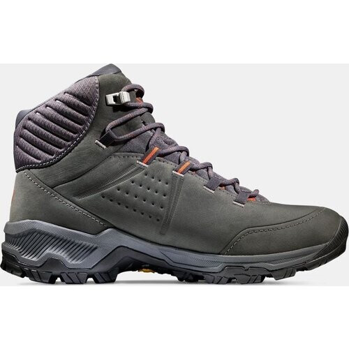 Mammut Nova IV Mid Leather Wandelschoen Zwart/Rood Tweedehands