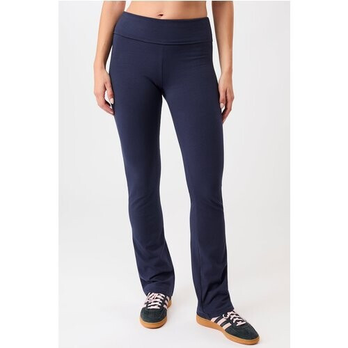 MANDALA dames vegan Legging Classic Rolldown Flared Night Sky Blauw Tweedehands