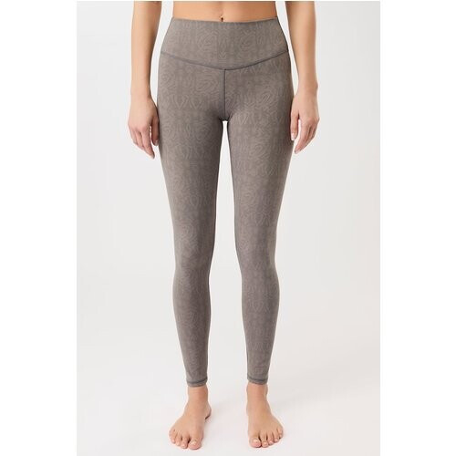 MANDALA dames vegan Legging Monoprinted Tights Grijs Tweedehands
