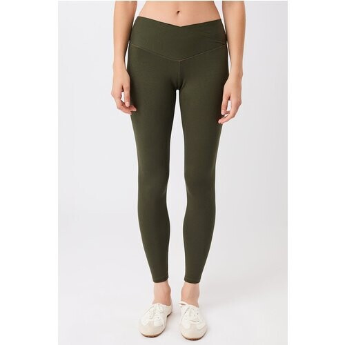 MANDALA dames vegan Legging Wrap Leaf Groen Tweedehands