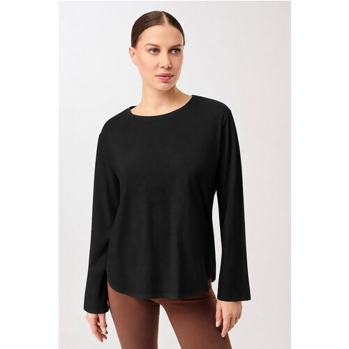 MANDALA dames vegan Longsleeve Halfmoon Zwart Tweedehands