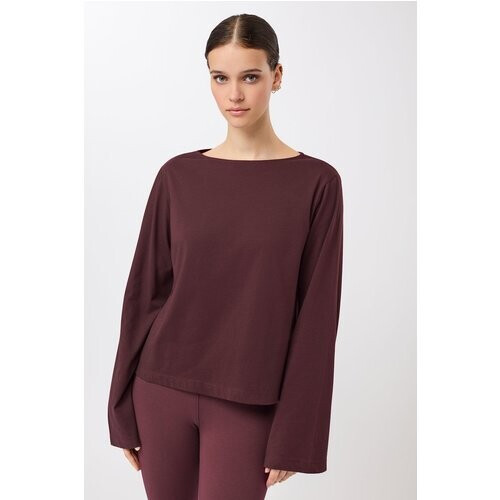 MANDALA dames vegan Longsleeve Iconic Ruby Red Tweedehands