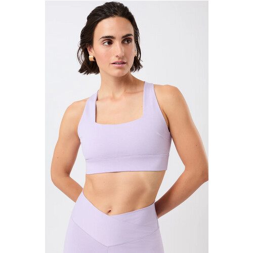 MANDALA dames vegan Sportbeha French Neck Violet Tweedehands