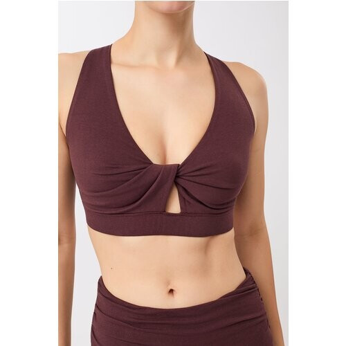 MANDALA dames vegan Sportbeha Mandala Robijnrood Tweedehands