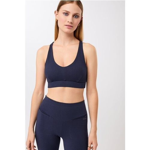 MANDALA dames vegan Sportbeha Rib Night Sky Tweedehands