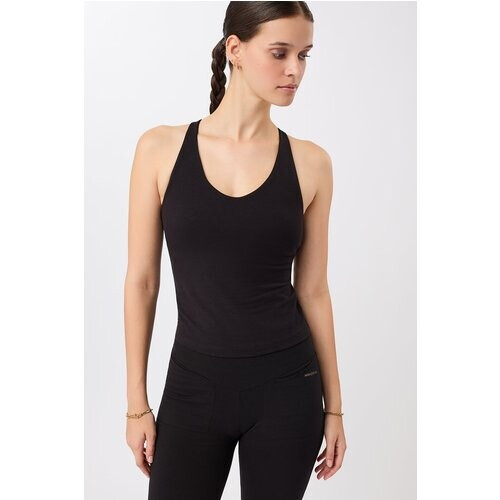 MANDALA dames vegan Sporttop All Sports Zwart Tweedehands
