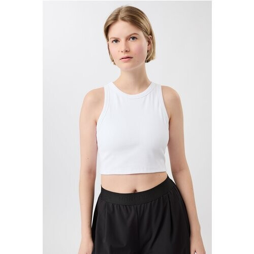 MANDALA dames vegan Sporttop Athleisure Wit Tweedehands